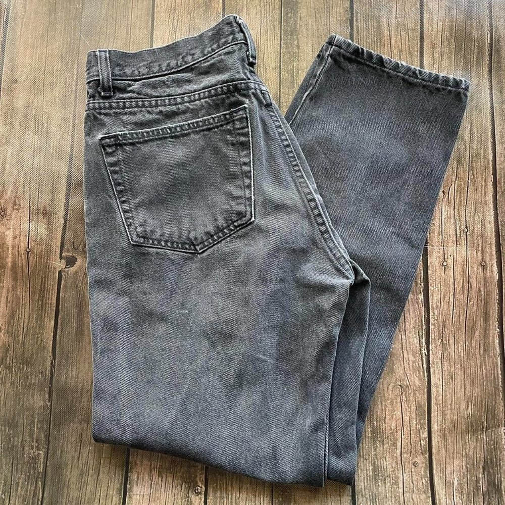 VTG 90s Gap Denim Mens Easy Fit Black Jeans Sz 31